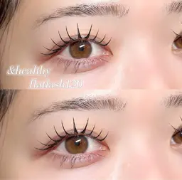 11.12月限定クーポン🎄&healthy ×LEDフラットラッシュ付け放題(60〜80本目安)【再来+¥500】