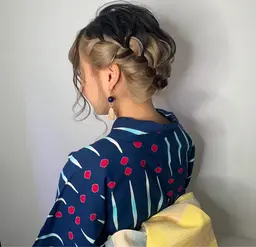 👘 ヘアセット+着付け ￥7700🎇