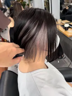 カット＋インナーカラー🩵