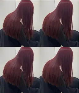 ワンカラー+ Aujua2step + 超音波アイロン【髪質改善/韓国へア】(寒色、艶)