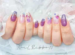 🌟12月限定🌟Jrスタッフが担当◆ジェルワンカラー＋アートやり放題4本 ¥7990→¥3990