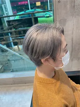 🤵🏼‍♂️men'sブリーチなし🤵🏼‍♂️ ミニモ限定⚡️韓国風🇰🇷でも個性派💥でも艶カラー＋カット✂️