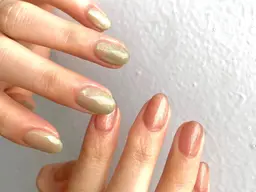 オフなし:マグネットネイルorミラーネイル💛60分シンプルデザインコース！
