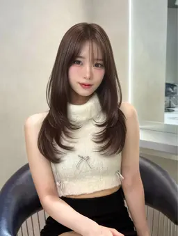 【🎀伸ばしてる方必見🎀】プレミアムケアカラー＋髪質改善Aujua TR 💆🏻‍♀️話題の超音波アイロン付き🌈