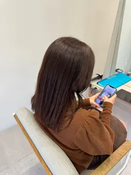 明るめ白髪染+カット