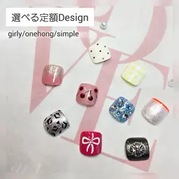 ˗ˋフットバス付きˊ˗ 🌻フットネイル親指アート(オフあり)🌻　※説明文必ずご確認ください