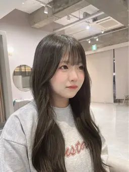 ブリーチ無しで可愛い♡透け感ワンカラー👀💖