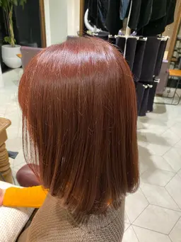 Color + 髪質改善艶トリートメント + 炭酸ヘッドスパ+ 前髪Cut無料