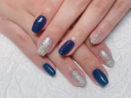 🍁ジェルカラー2色まで◎ワンカラーorラメグラ🍁【5回目まで🆗】ジェルオフ&ドライケア込み✨パラジェル追加◎