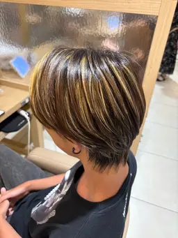 💫メンズ限定💫ハイライト＋艶カラー＋トリートメント
