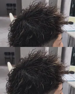 メンズ限定【似合わせカット➕ツイストパーマ】眉カット、TR付き
