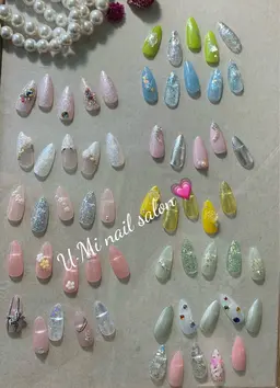 【初回オフ無料】🌟新店Open🌟当店人気NO.1長出し定額デザイン、店内サンプルからお選びいただけます、色変更可能