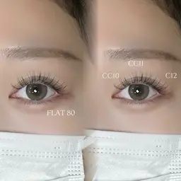 フラットラッシュ(リペア、お付け足し)80本🤍🫧根元コーティング付き🪄