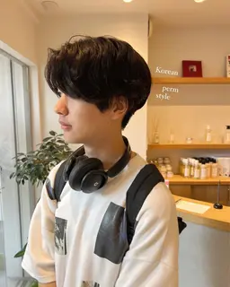 メンズカット＋パーマ＋3stepトリートメント