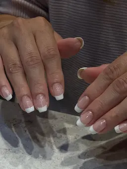 【練習モデル様】白フレンチ🤍※オフ有無ご連絡ください　⚠️必ず補足設定ご確認の上ご予約ください