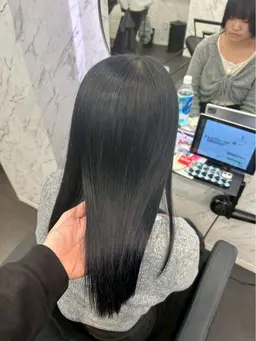 ☪︎黒染めなしの黒髪カラー☪︎🌘