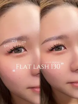 【マツエクモデル】フラットラッシュつけ放題🩶オフ込み