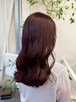 🍓暖色カラー+内部補修トリートメント