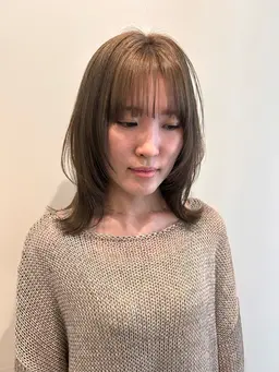 韓国風小顔前髪、顔まわりカット💇