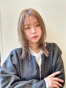 カット＋ケアブリーチ＋カラー＋超音波トリートメント🥣