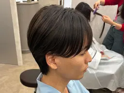 メンズカット+髪質改善ストレート【縮毛矯正】¥22000