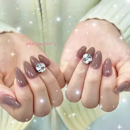 【12月1日限定🐇💗】ワンカラー(マグ/フラッシュ可)＋大パーツ2個＆ツヤ長持ちコーティング付✨(オフ代込)