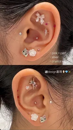 耳つぼジュエリー👂🏻✨(両耳20粒以内)