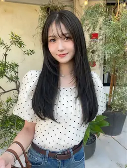痛みにくい艶カラー(イルミナカラー使用)+5stepトリートメント