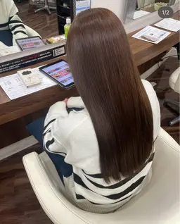 🌿髪質改善ストレート＋カット＋トリートメント