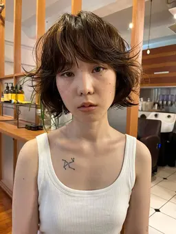 似合わせカット＋癖毛風パーマ＋クイックトリートメント🌀