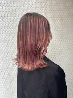 💈デザインカラー💈カット＋🌈『リタッチ、インナー、グラデーション、フェイスフレーミング』🌈＋トリートメント🌈