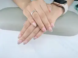 ❤️ワンカラ／ラメ／ラメグラ➕大きなパーツ２つ(ご新規オフ無料)