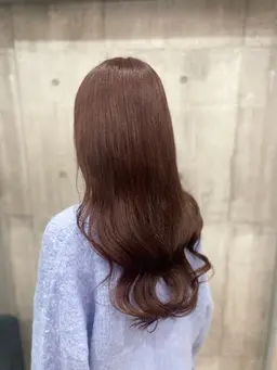 透明感艶カラー＋最高級内部補修のトリートメント