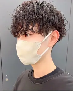 【メンズ限定】メンズカット＋波巻きパーマ