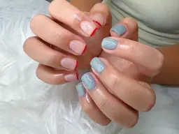 ワンカラーネイル（ラメも可）、マグネットネイル、フラッシュネイル