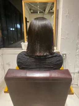 【ブリーチなし】透明感アディクシーカラー➕ヘッドスパ🧖‍♀️🍋/透明感ツヤ感が出るカラー剤を使用します✨