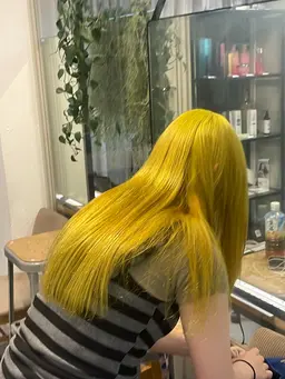 W color🧊(ブリーチリタッチ+ケアカラー)