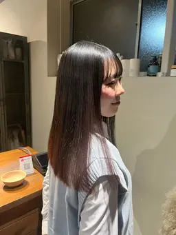 🍒✨縮毛矯正モデル✨🍒+stトリートメント【ロング】