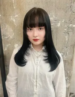 【偽黒染め★】フェイクブラックカラー+1stepトリートメント ¥8800