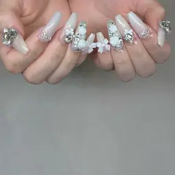 【9/10限定】🎀ᩚハンド🧸ᩚ派手盛り✩⡱パーツ・ストーンなど♡つけ放題🧸ᩚ初回ジェルオフ・ケア込