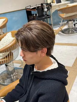 メンズ似合わせカット+酸性ストレート(ブリーチ毛OK縮毛矯正)+トリートメント✨️