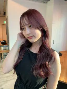 毛先メンテナンスカット✂️+ケアカラー❣️+超音波クイックトリートメント✨