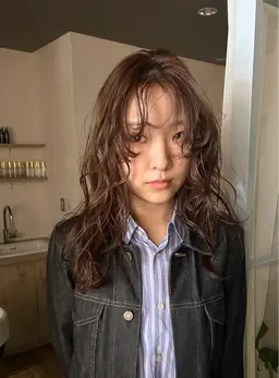 ロングパーマモデル