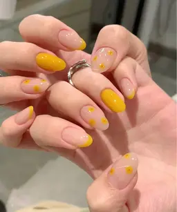 シンプルアート2本ワンカラー8本💅