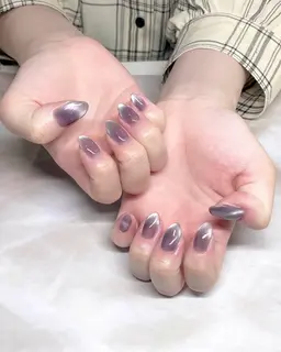♥️10月限定♥️【オフケア込み】うるツヤ✨ハンドマグネットネイル💅🏻💎パラジェル変更OK🫧
