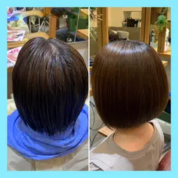 前髪のクセが気になる方へ『カット✂️+部分ストレート💎+トリートメント🧴』