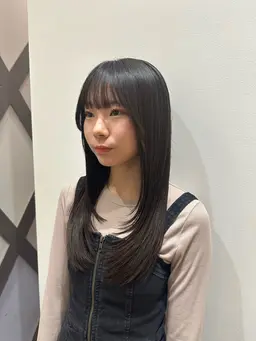 【髪質改善★うる艶髪へ】酸熱ストレート+カシミヤトリートメント