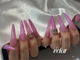 【オフあり】ロングメニュー♢﻿チップスカルプ♢﻿長さだし10本★ワンカラー