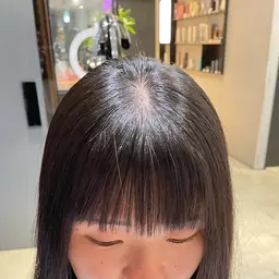 前髪のみ縮毛矯正🌀