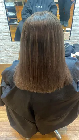 カット+ヘアカラー+縮毛矯正+トリートメント【2回目3回目まで同じ料金でご案内✨】